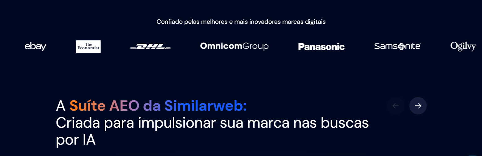 Painéis de dados Similarweb (variação)